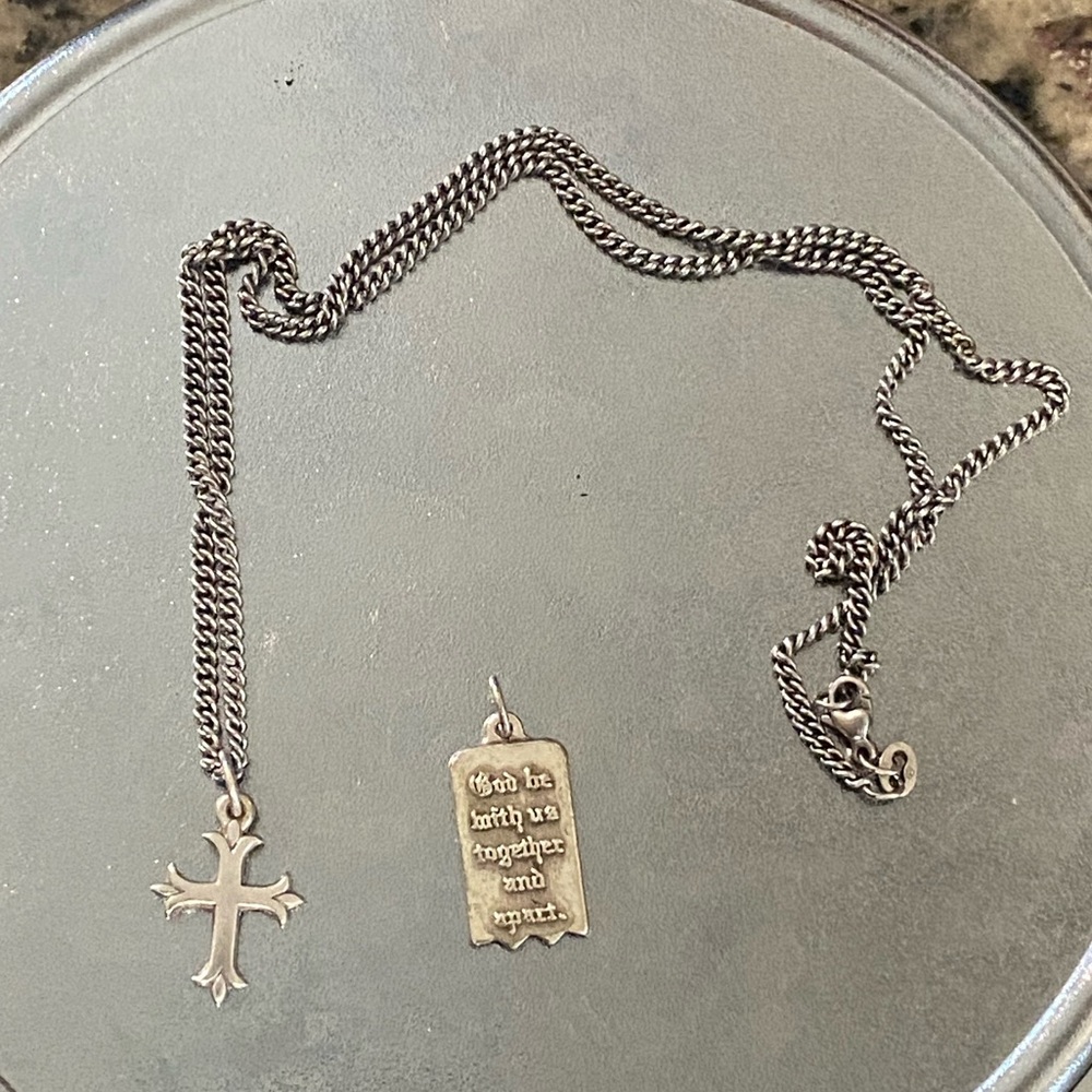 James Avery Silver Necklace with or without charm (pick 1)
